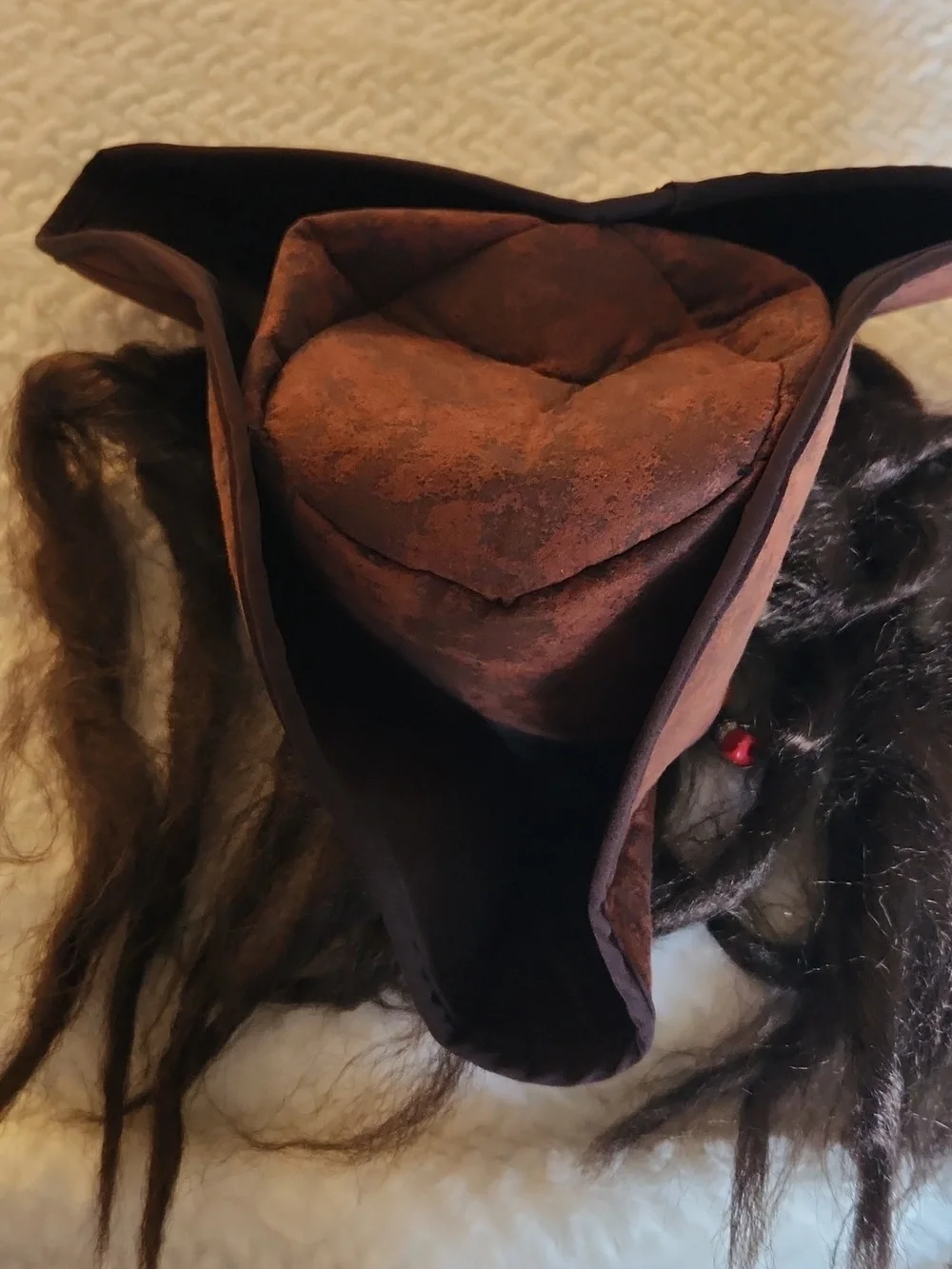 Soft Pirate's Hat With Dread Locks